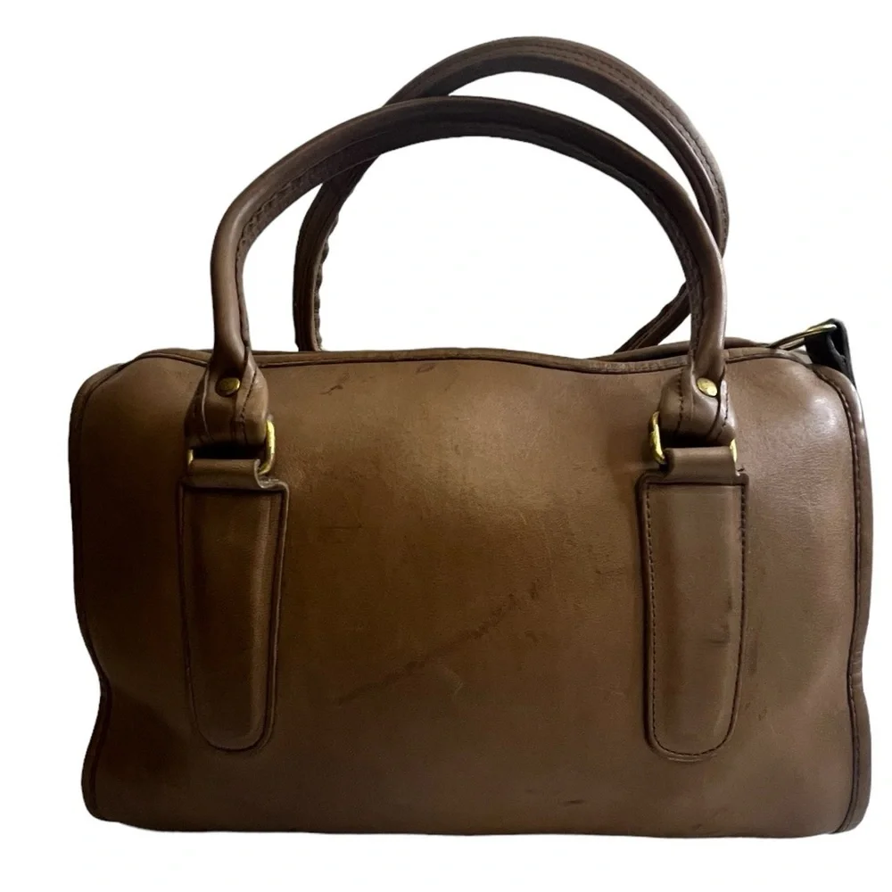 Vintage Coach NYC Madison Satchel Large 9615 Putty 1980s - Picture 13 of 16